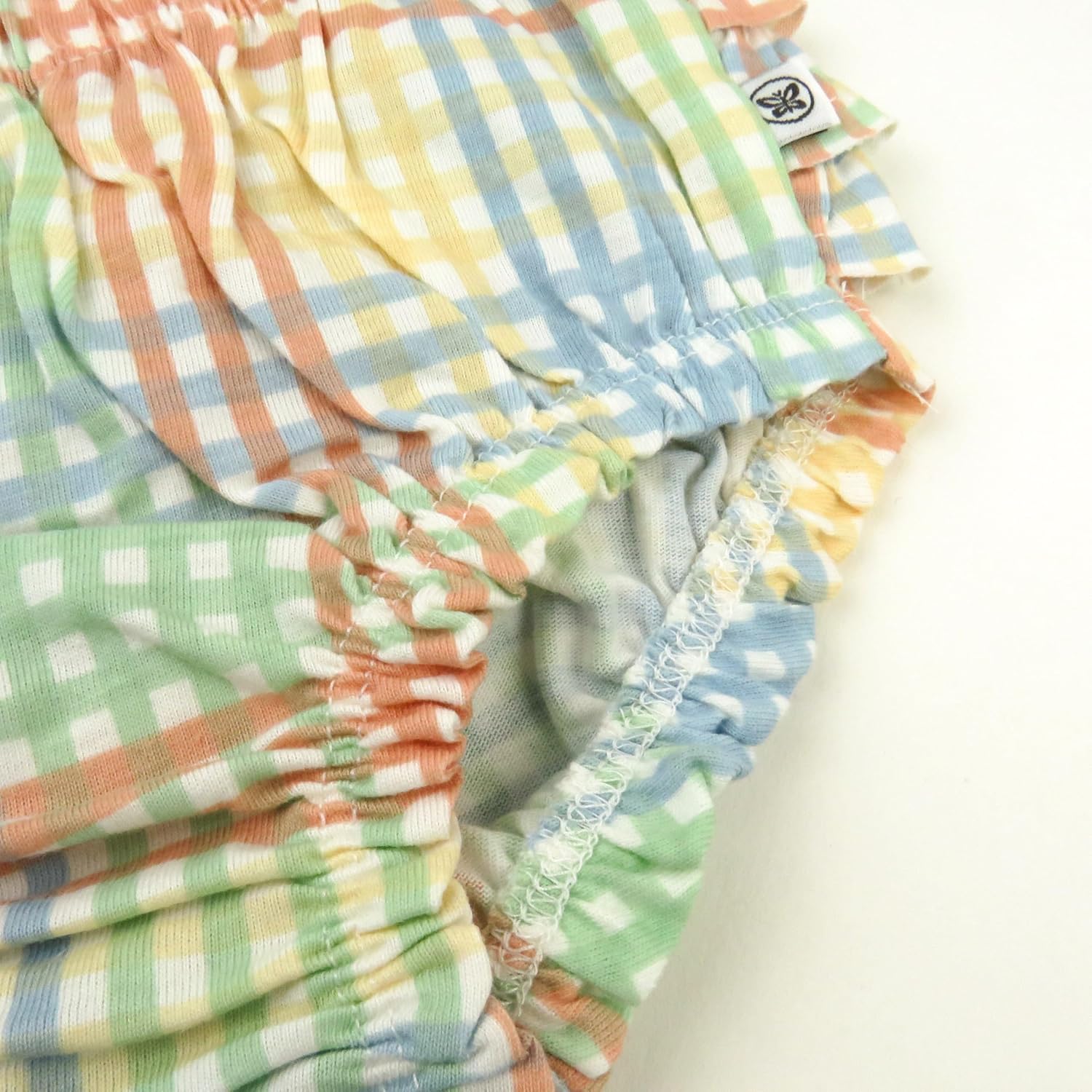 HonestBaby Baby Boys' 2-piece Flutter Tee, Dress With Ruffle Diaper Cover 100% Organic Cotton