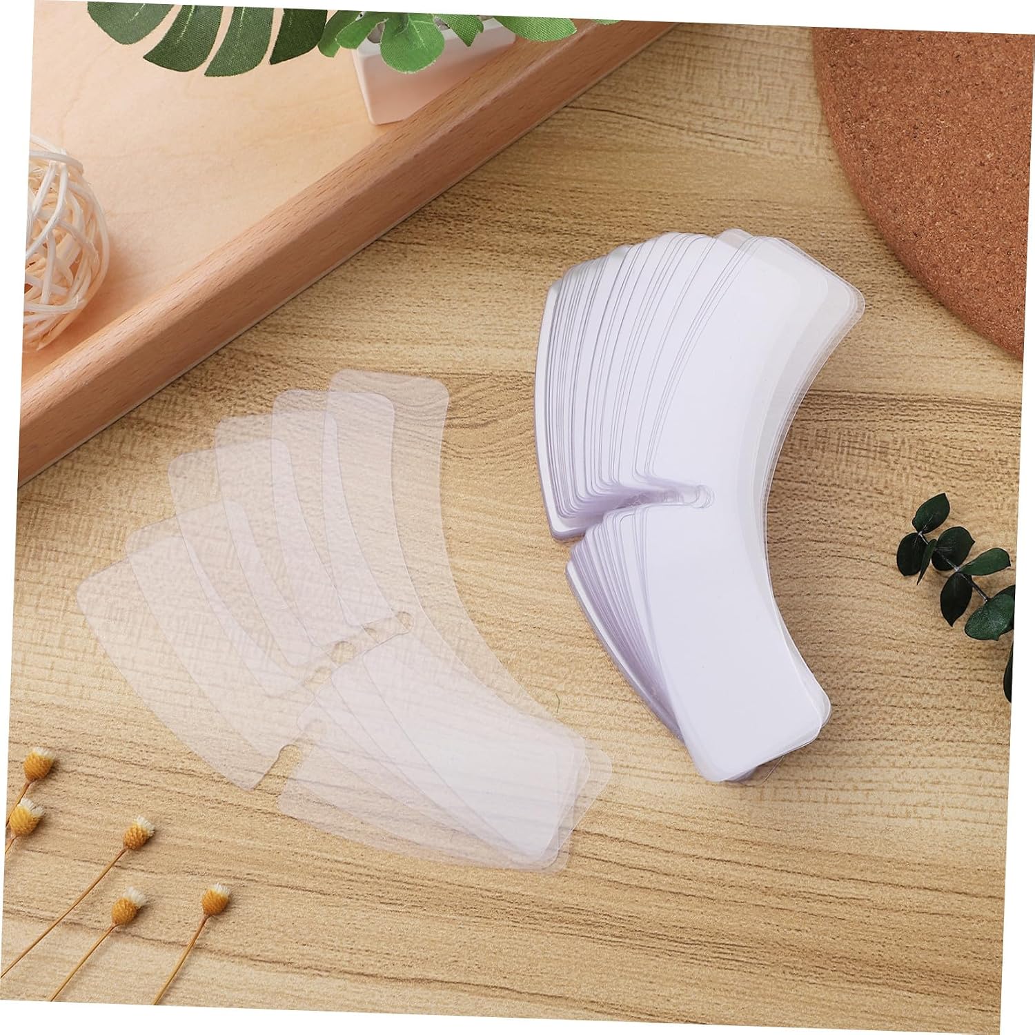 NOLITOY Plastic Collar Stays 100pcs Shirt Collar Stiffeners for Men