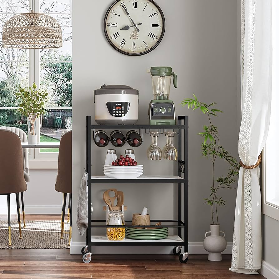 BinTRoLL　ビントロール　カルテット Amazon.com: TUTOTAK Bar Cart - Serving Cart for Home