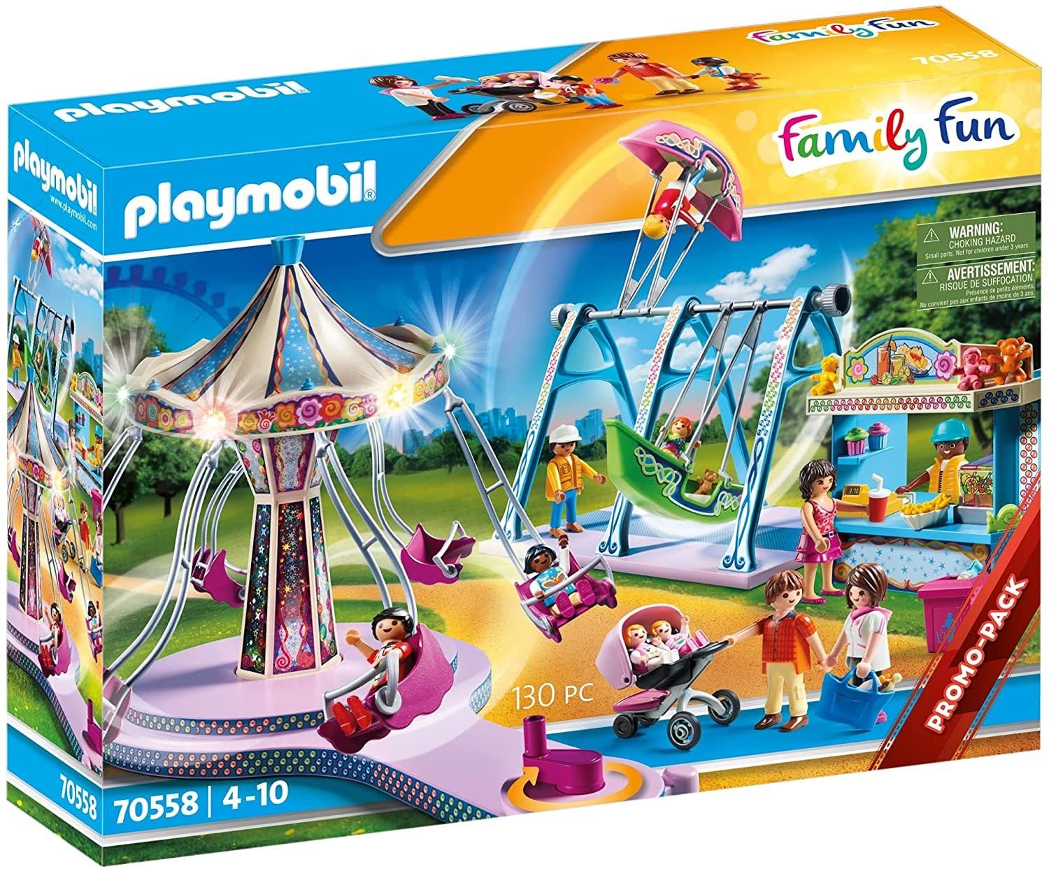   プリンセスブレイクタイムセット Amazon.com: Playmobil 70558 Large Amusement Park & P-71613 myLife