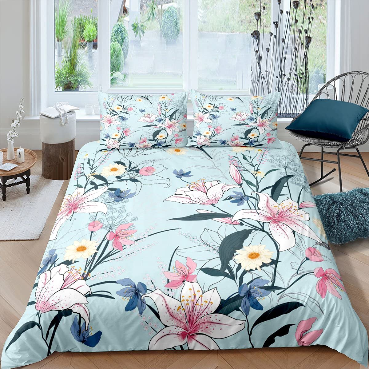 Housse de couette florale pour transformer votre lit en un cocon de douceur botanique