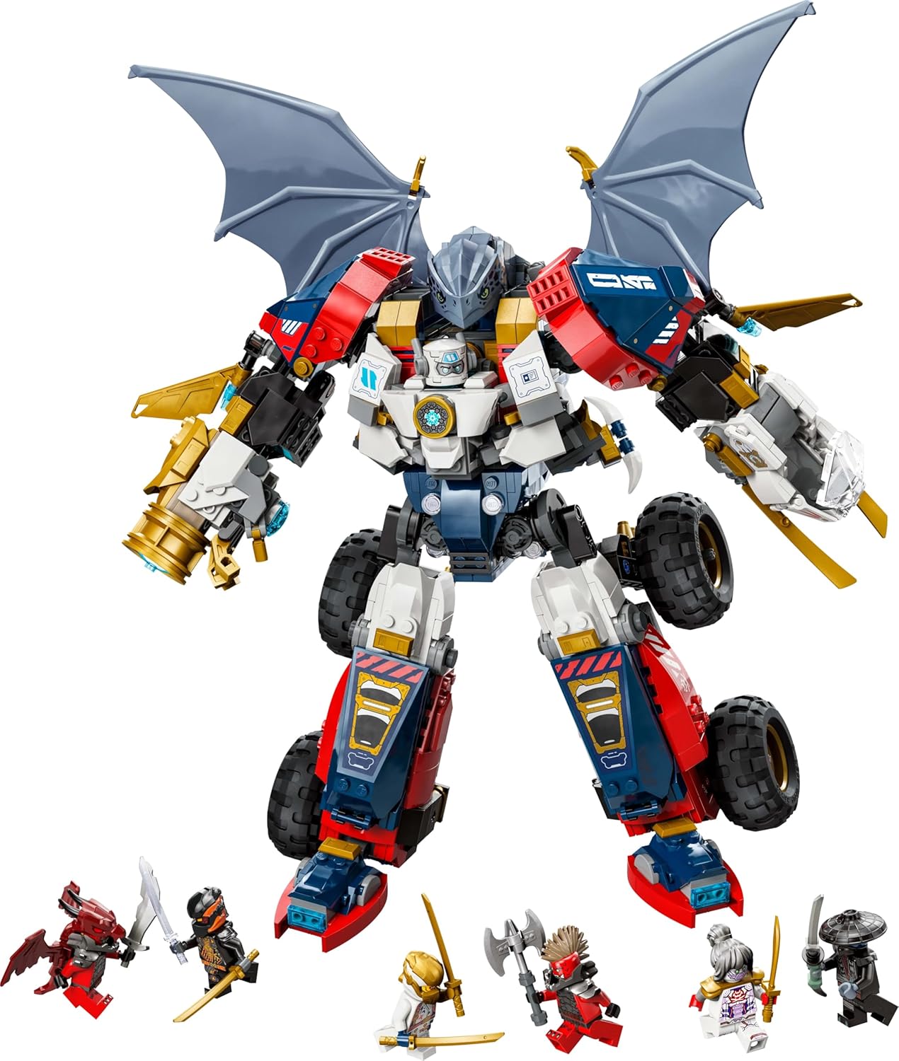 LEGO Ninjago Dragon United Ultramec Suit Birthday Toy Block Gift for Boys and Girls 9, 10 and 11 Years Old, Elementary School, Competition Robot 71834