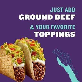 Taco Bell Crunchy & Soft Taco Dinner Kit, 12.77 oz Box (Pack of 10)