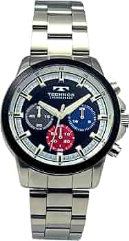 [テクノス] 腕時計 クロノグラフ T9B87GM メンズ シルバー Amazon.co.jp: [テクノス] 腕時計 クロノグラフ T9B87GM メンズ