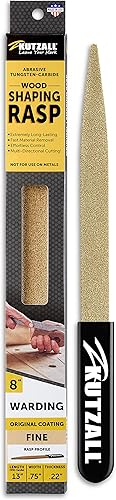 Miniatura 1 de Kutzall Escofina de mano original de 8 pulgadas, fina, raspadora de madera utilizada para carpintería y modelado, con mango ergonómico de agarre