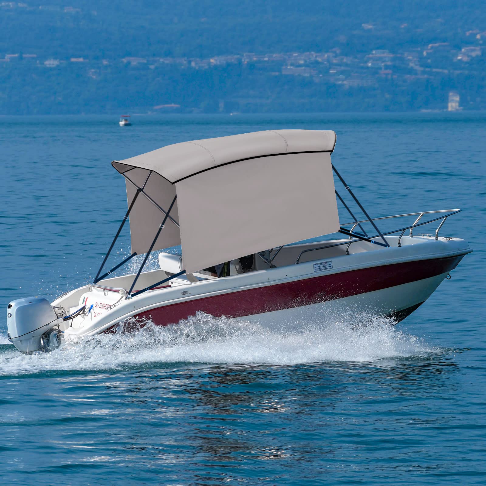 Buy KAKIT 3/4 Bow Bimini Top Cover with Easy to Install Sidewalls Sun