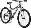 Mongoose Flat Lock 21-Speed Hardtail Mountain Bike, 24-29 Wheels, Men, Women, Boys, Girls, Front Suspension, 14.5-18 Aluminum Frame Options