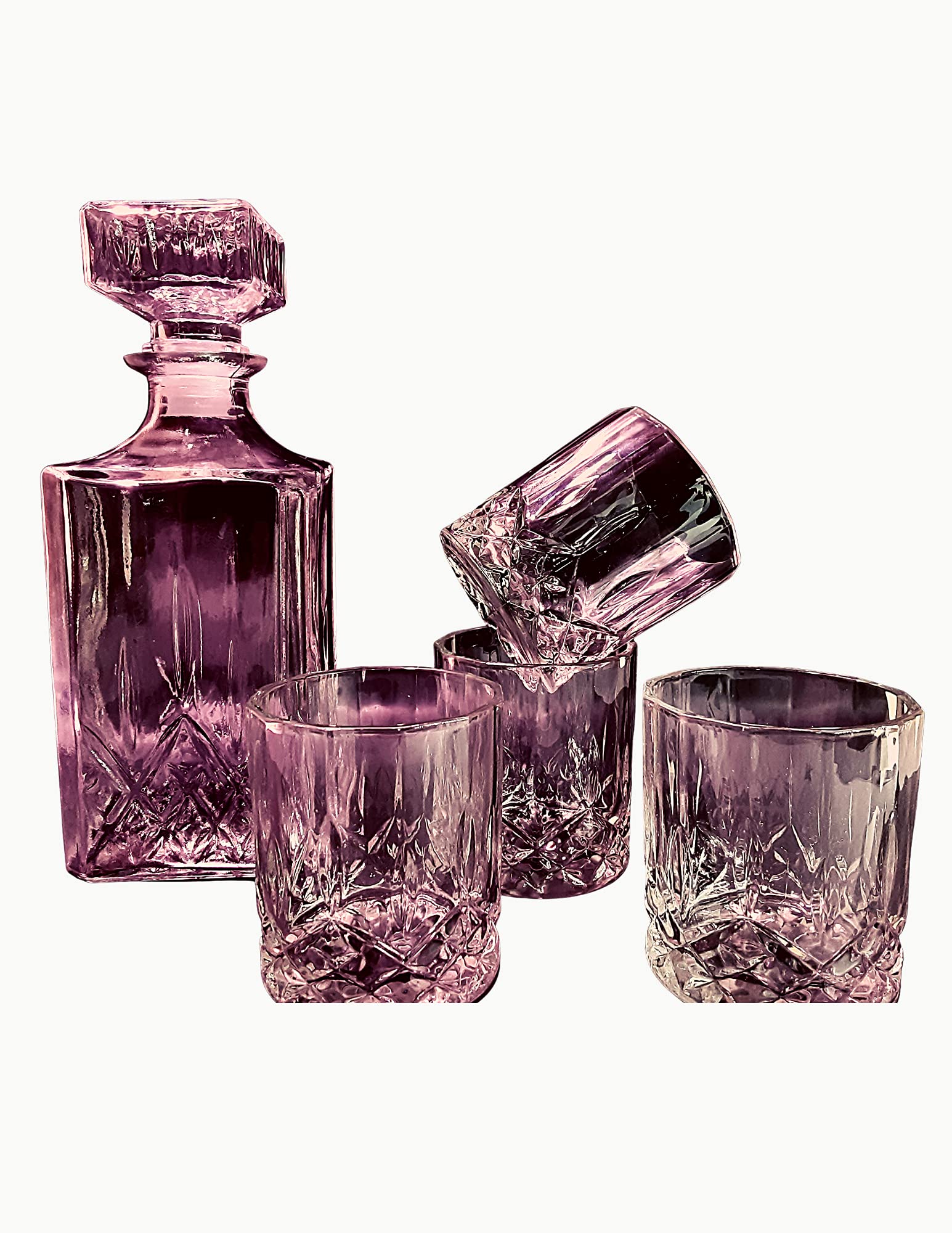 DIAMOND GLASS DECAN TER SET