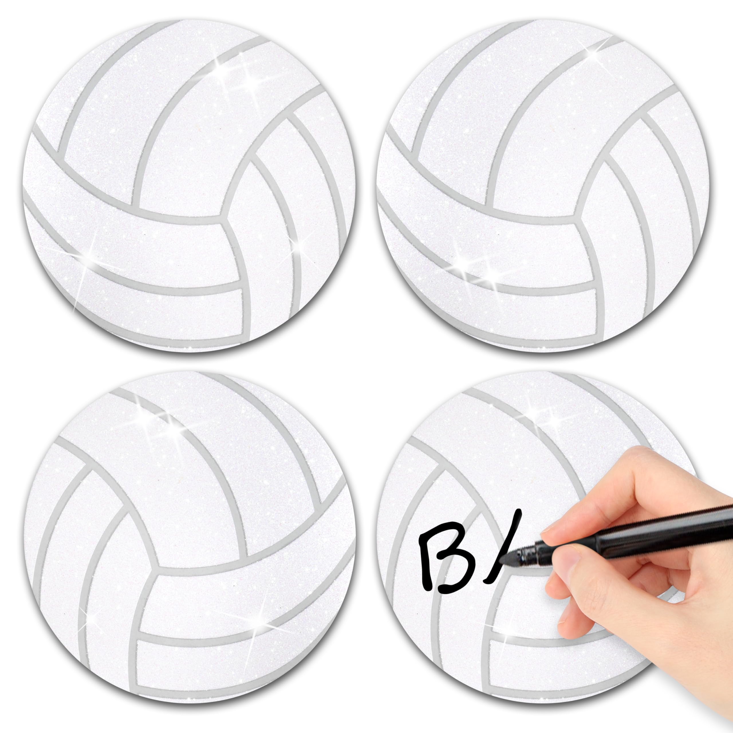 Volleyball Glitter Cutouts for Birthday Baby Shower Bulletin Board Decor