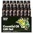 Essential Oils Set - 16 Pcs Premium Grade Home Essentials Oils - for Diffusers, Fragrance, Scents for Candle Making - Natural Aromatherapy Oils for Cars & Home Products, Room Sprays