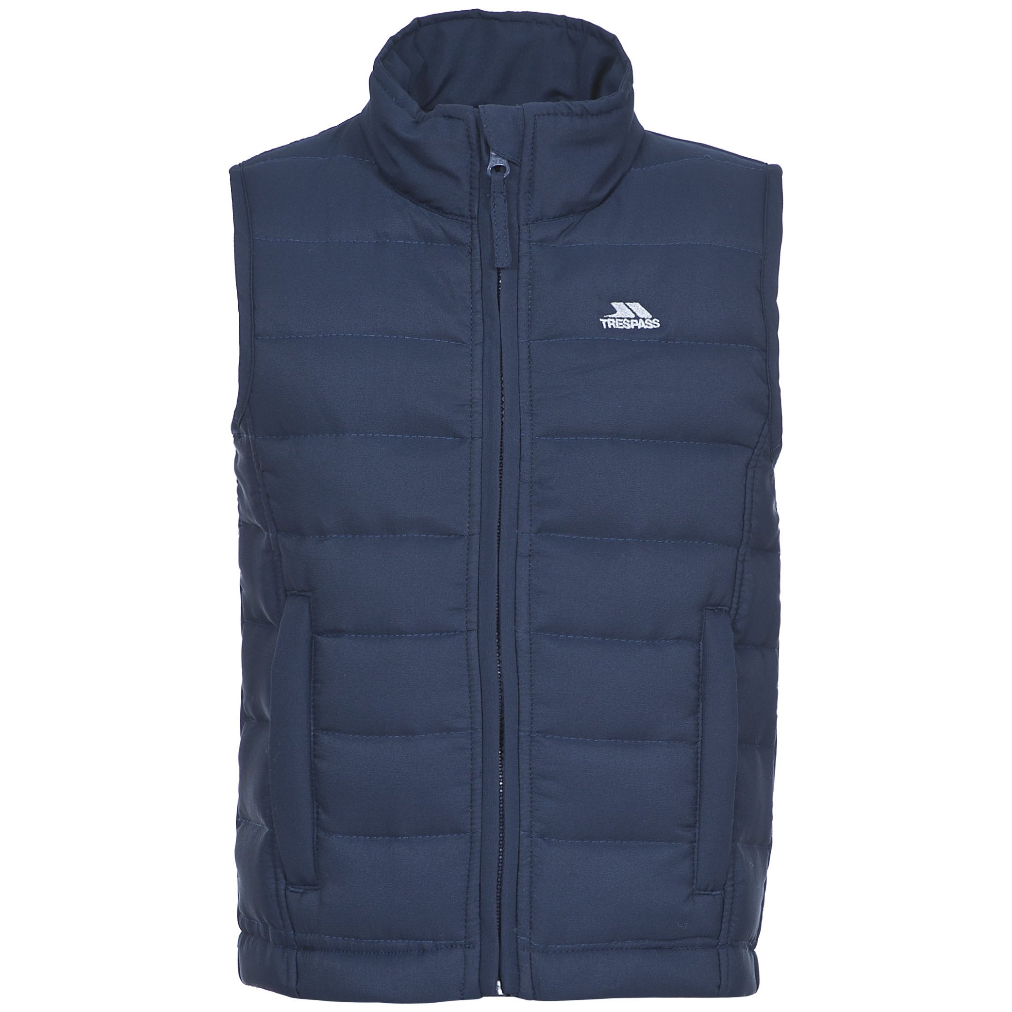 Trespass (5-6 Years, Navy) Childrens/Kids Jadda Quilted Sleeveless Gilet Blue,Multicoloured