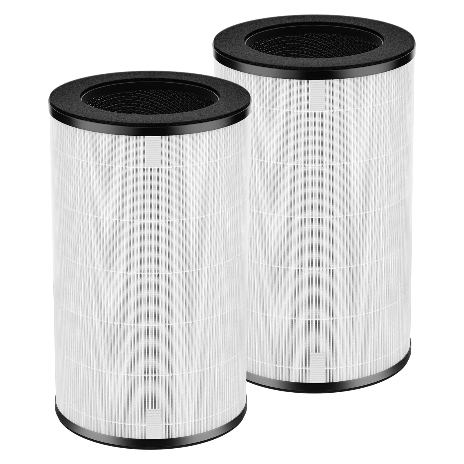 AP-PET35 AP-T30 Replacement Filter Compatible with HoMedics TotalClean Air Purifier Models 5-in-1 AP-T30FL AP-T30WT AP-PET35FL AP-PET35-WT, 360° Filtration 5 Layers 3 in 1 HEPA Filter, 2 Pack