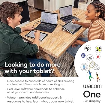 Wacom One 13（DTC133W1D） Amazon.com: Wacom One 13 Touch Drawing Tablet with Screen