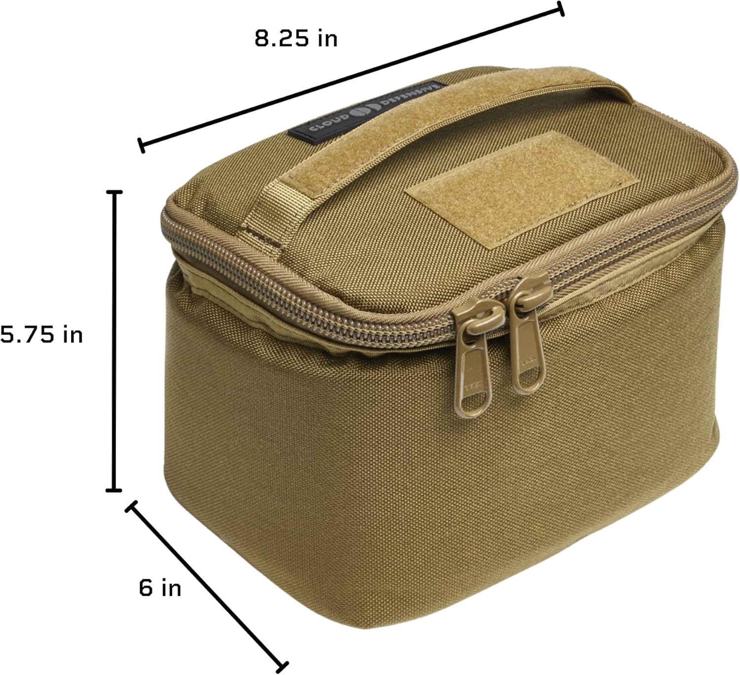 Cloud Defensive ATB Ammo Transport Bag, Coyote Tan, 500 D Cordura, Holds 900 Rounds 9mm, 300 Rounds 5.56, 5 Handgun Mags, 3 Hunting Firearm Mags (ATB-CYBRN)