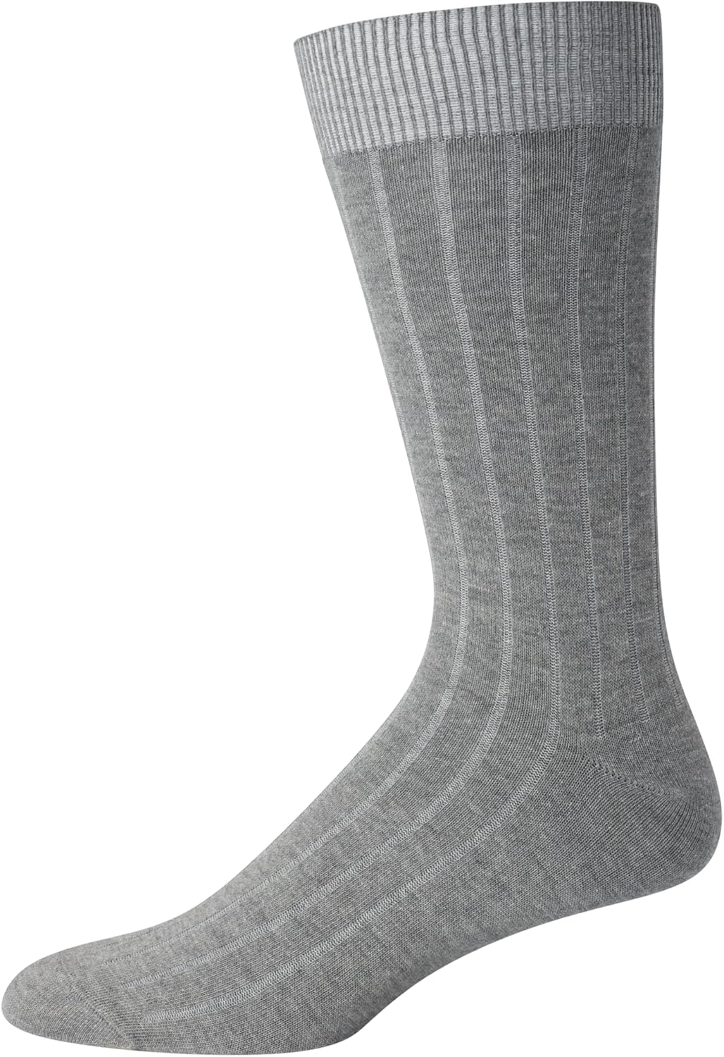 Calvin Klein Men's Dress Socks - Cotton Blend Crew Socks: Patterns and Solids (4 Pack) Grey Heather Solid 7-12 image 6 of 7 B0BGV7PP84