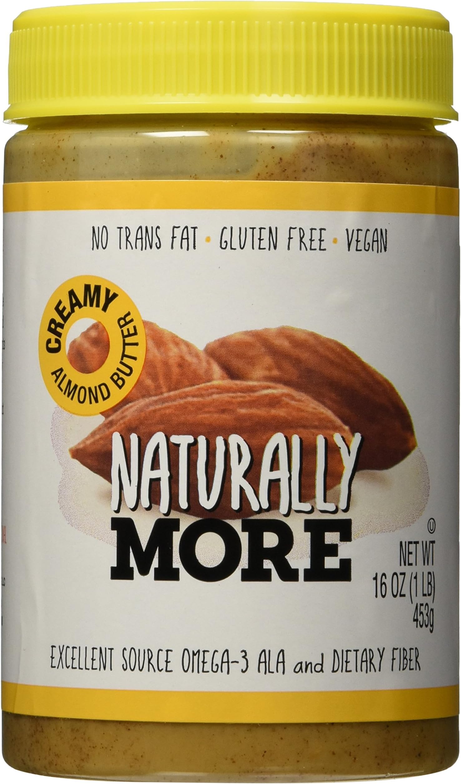Naturally More Almond Butter Natural, 16-Ounce (Pack of 3)