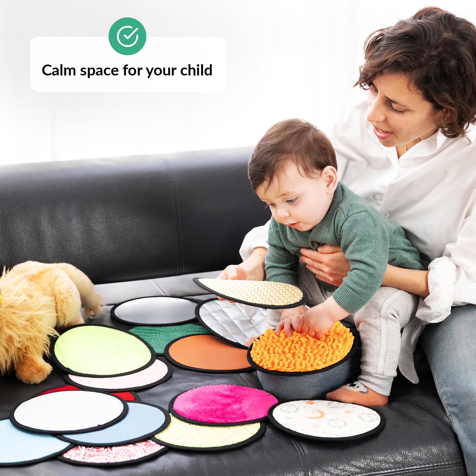 Growithu 8 Tapis Sensoriels Bébé - Jouets Tactiles Animaux Texturés Pour Enfants, Autisme