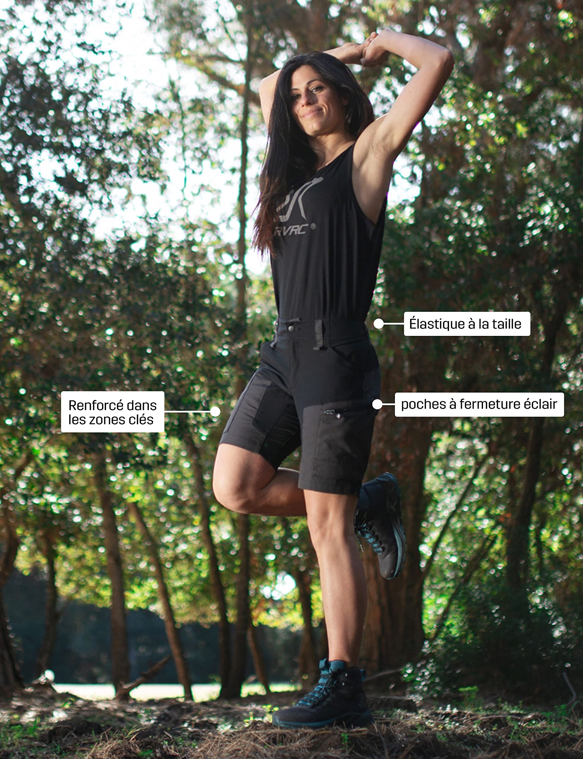 RevolutionRace Femme RVRC GP Shorts, Short Durable pour la Marche, la randonnée, Le Camping et Toutes Les Autres activités de Plein air