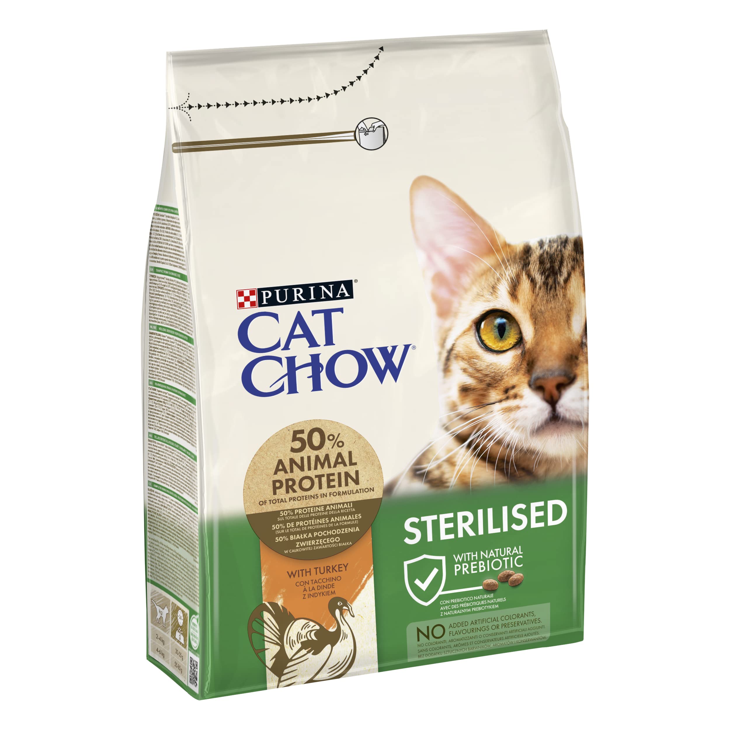 Purina - Pienso para Gatos esterilizados Cat Chow Pavo 3 kg