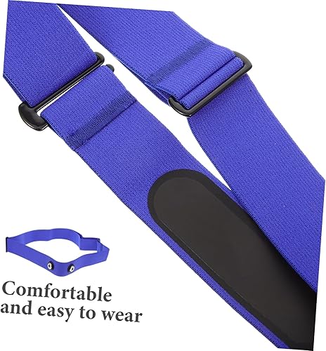 Miniatura 6 de Kisangel Correa de pecho multifuncional para monitoreo de frecuencia cardíaca Banda deportiva elástica para sensores Correa de repuesto ajustable