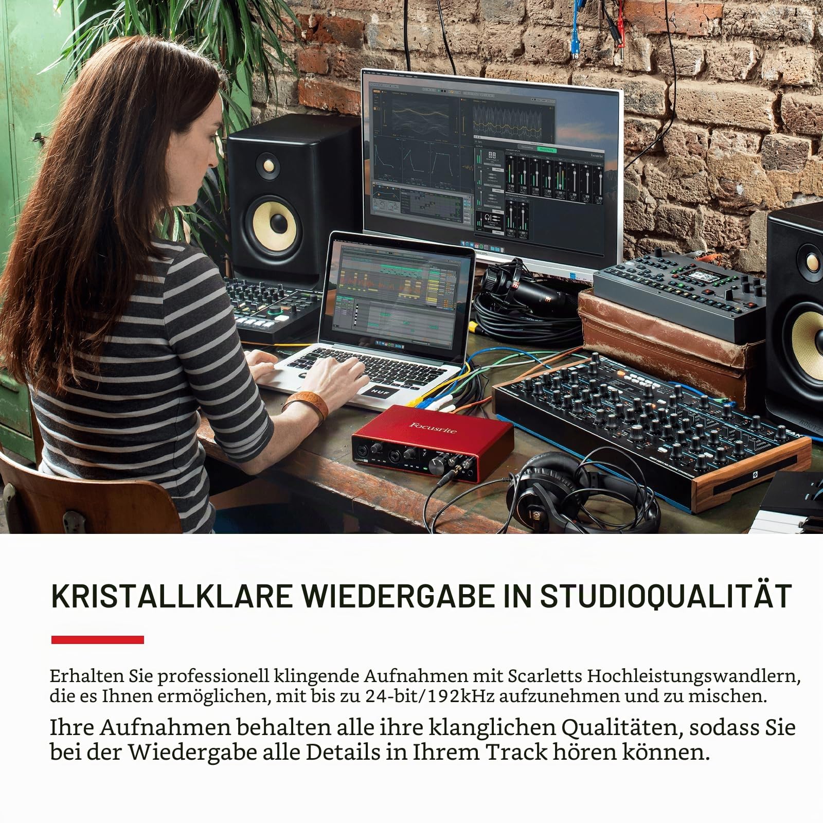 Focusrite Scarlett 8i6 3. Gen USB-Audio-Interface für Aufnahmen, Kompositionen und Streaming – High-Fidelity, Aufnahmen in Studioqualität mit transparenter Wiedergabe