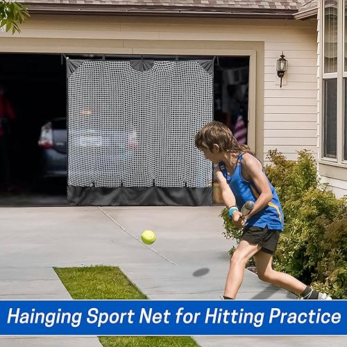 Miniatura 7 de VISEMAN Baseball & Golf Hanging Net, Baseball Hanging Net for Hitting Practice, Pitching Net for Baseball Training