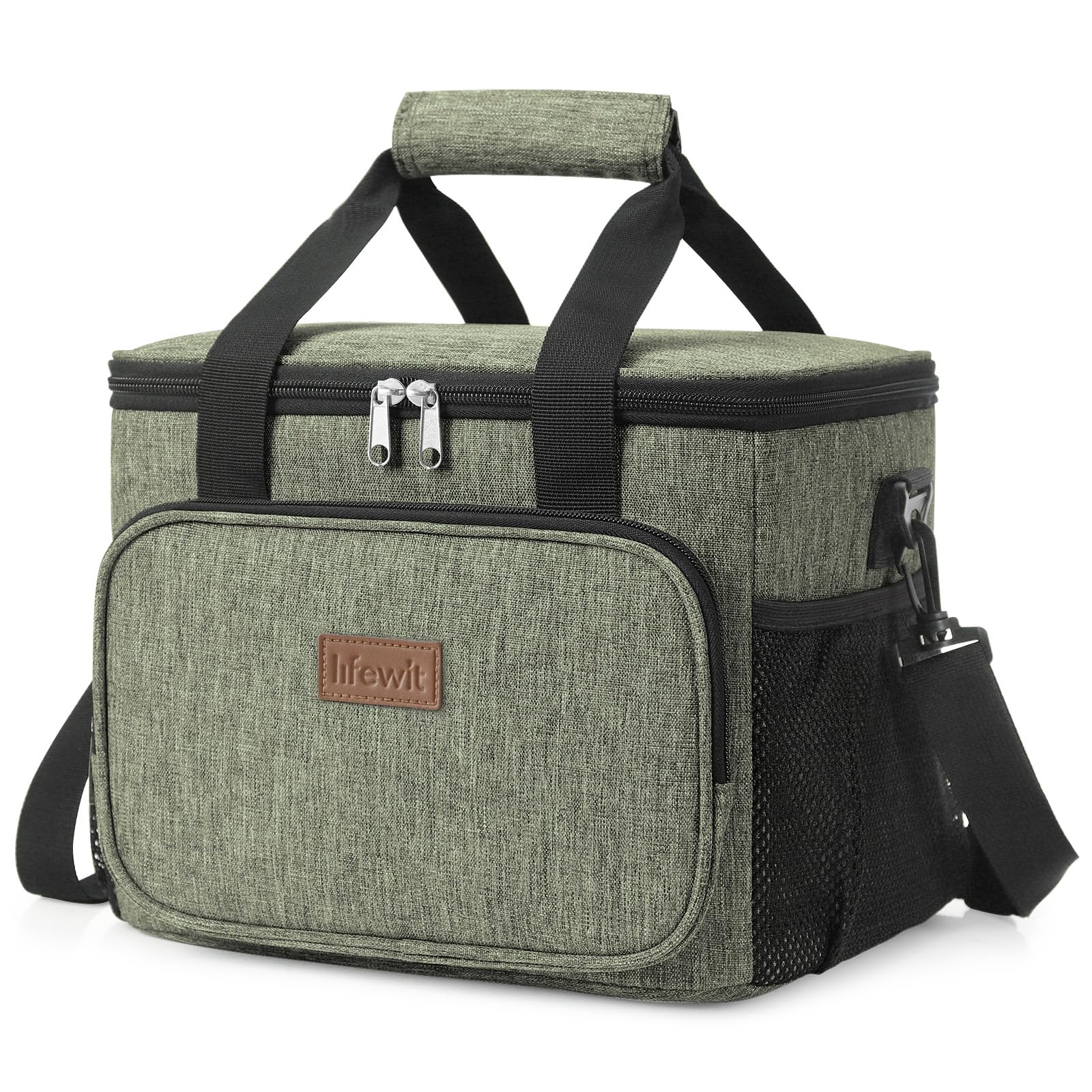 Lifewit Kühltasche klein unterwegs, Isolierte Cooler Bag Lunchtasche faltbar für Herren und Damen, wasserdichte Thermotasche Umhänge für Essen, Bier, Arbeit, Strand, Reise