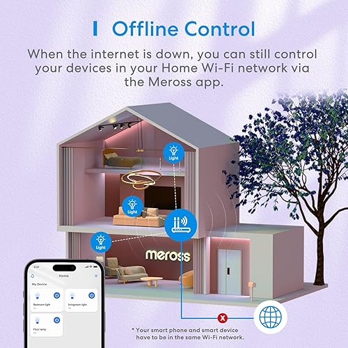 Miniatura 6 de meross Bombilla inteligente, bombillas LED WiFi inteligentes compatibles con Apple HomeKit, Siri, Alexa, SmartThings, regulable E26 Multicolor