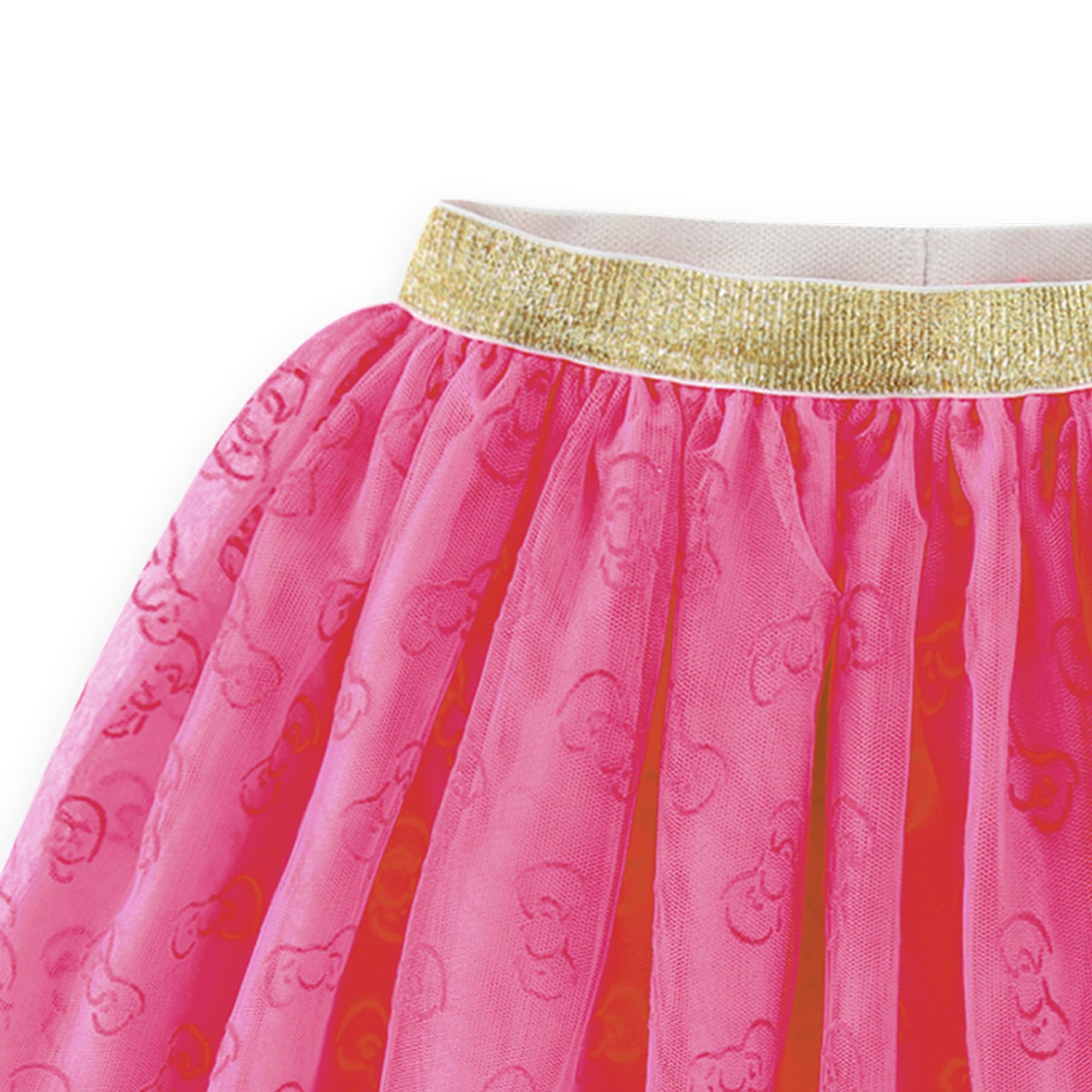 Hello Kitty Sanrio - Set con camicia a maniche corte e gonna tutù in tulle, per bambine e bambine grandi