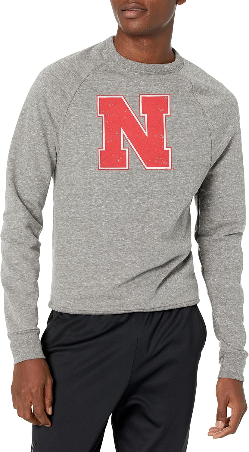 Blue 84 NCAA mens Tri-blend Crewneck Sweatshirt Vintage Icon
