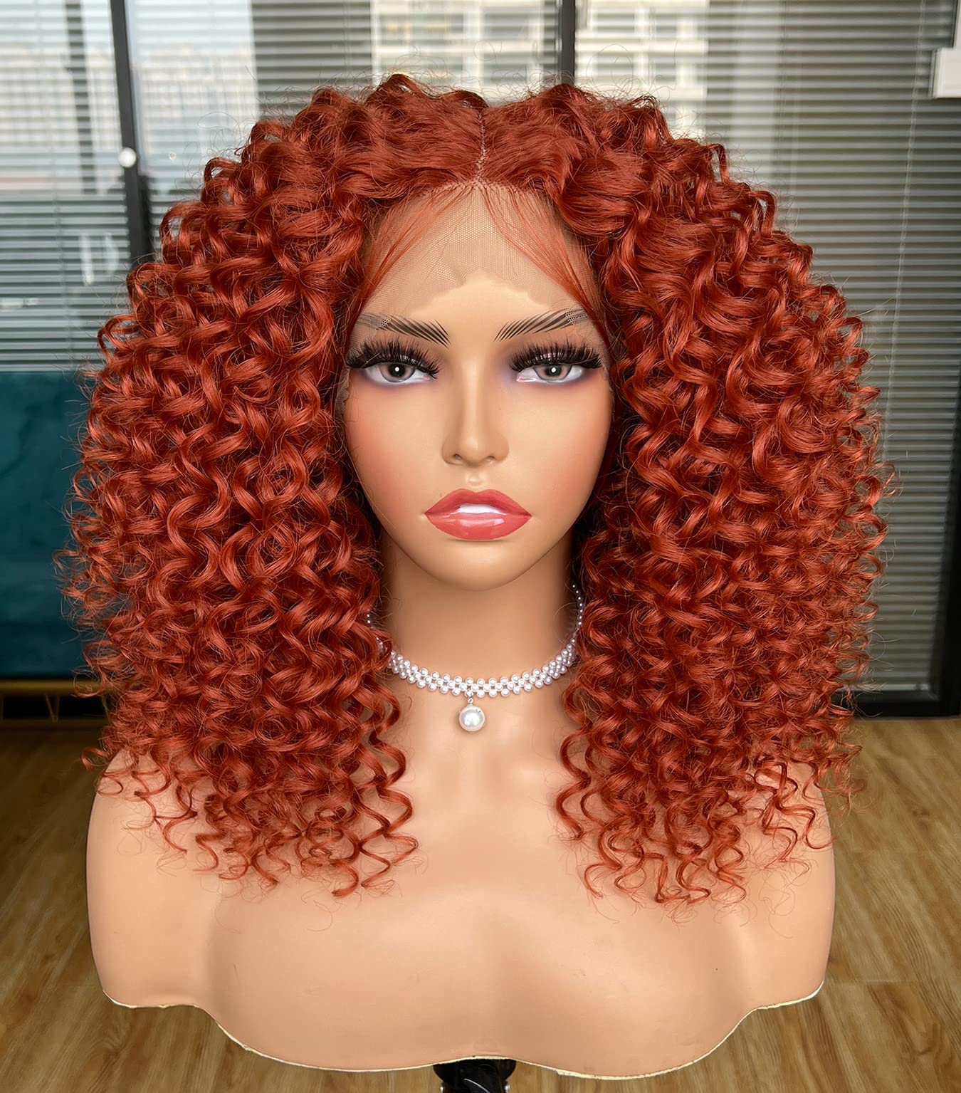 Amazon.com : ANNIVIA Lace Front Curly Wigs for Black Women 