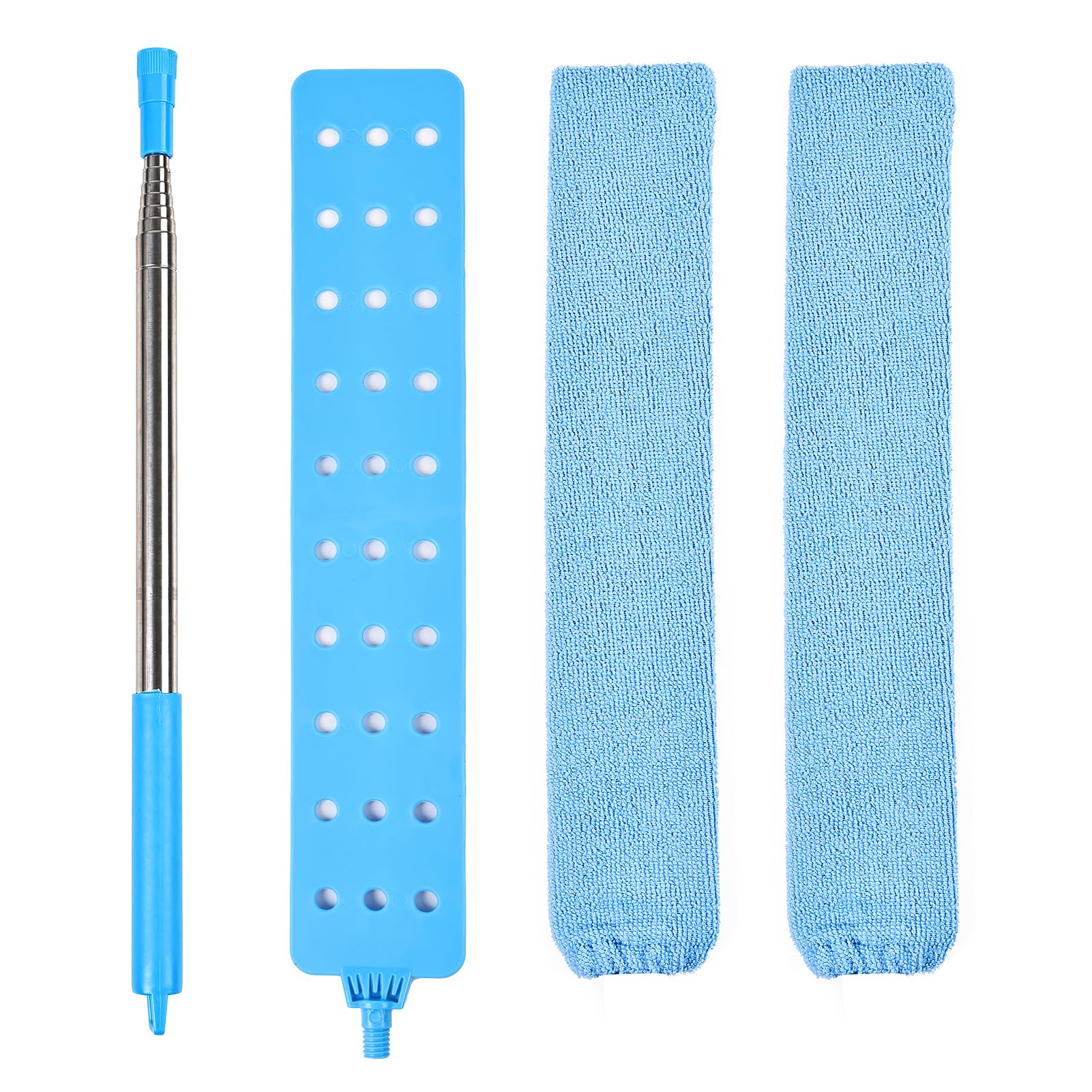 Retractable Gap Duster Cleaner Cleaning Tools with 2 Microfiber Dusting Cloths Washable Duster for Cleaning Under Appliances Furniture Couch Fridge