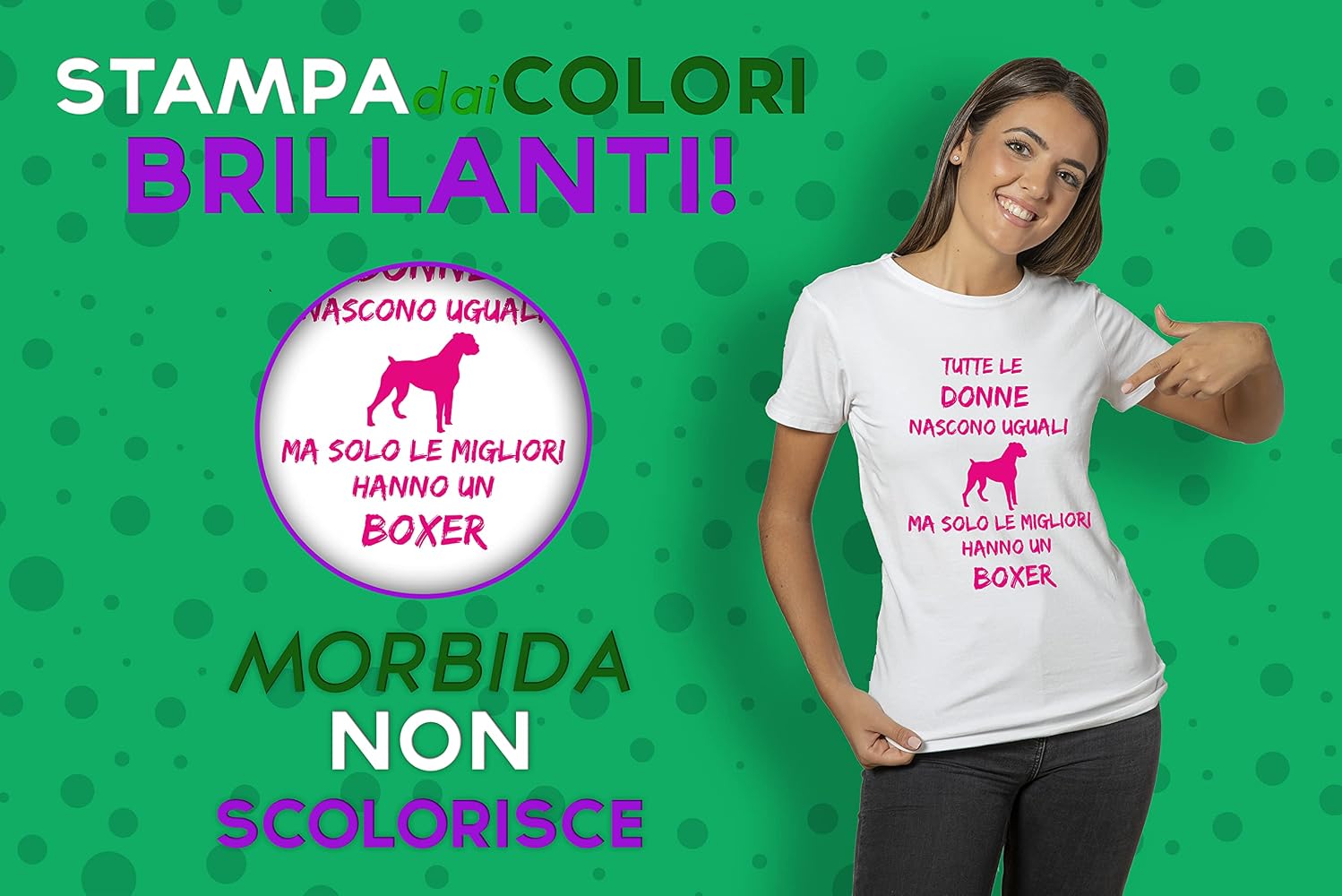 T-SHIRT donna TUTTE LE DONNE nascono UGUALI MIGLIORI
