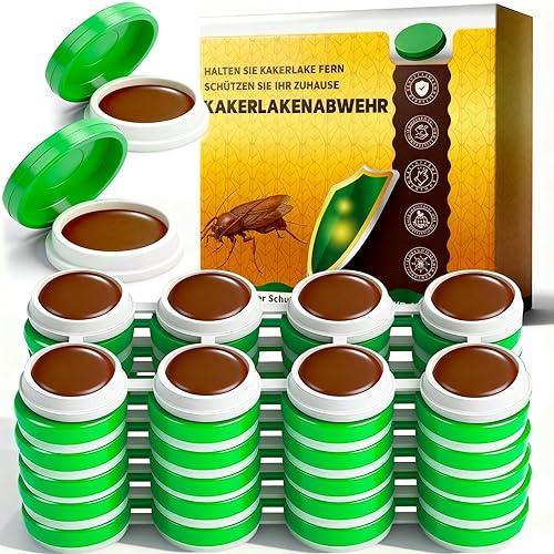 48 Pezzi Trappole Scarafaggi - Trappola Scarafaggi Gel Anti Blatte