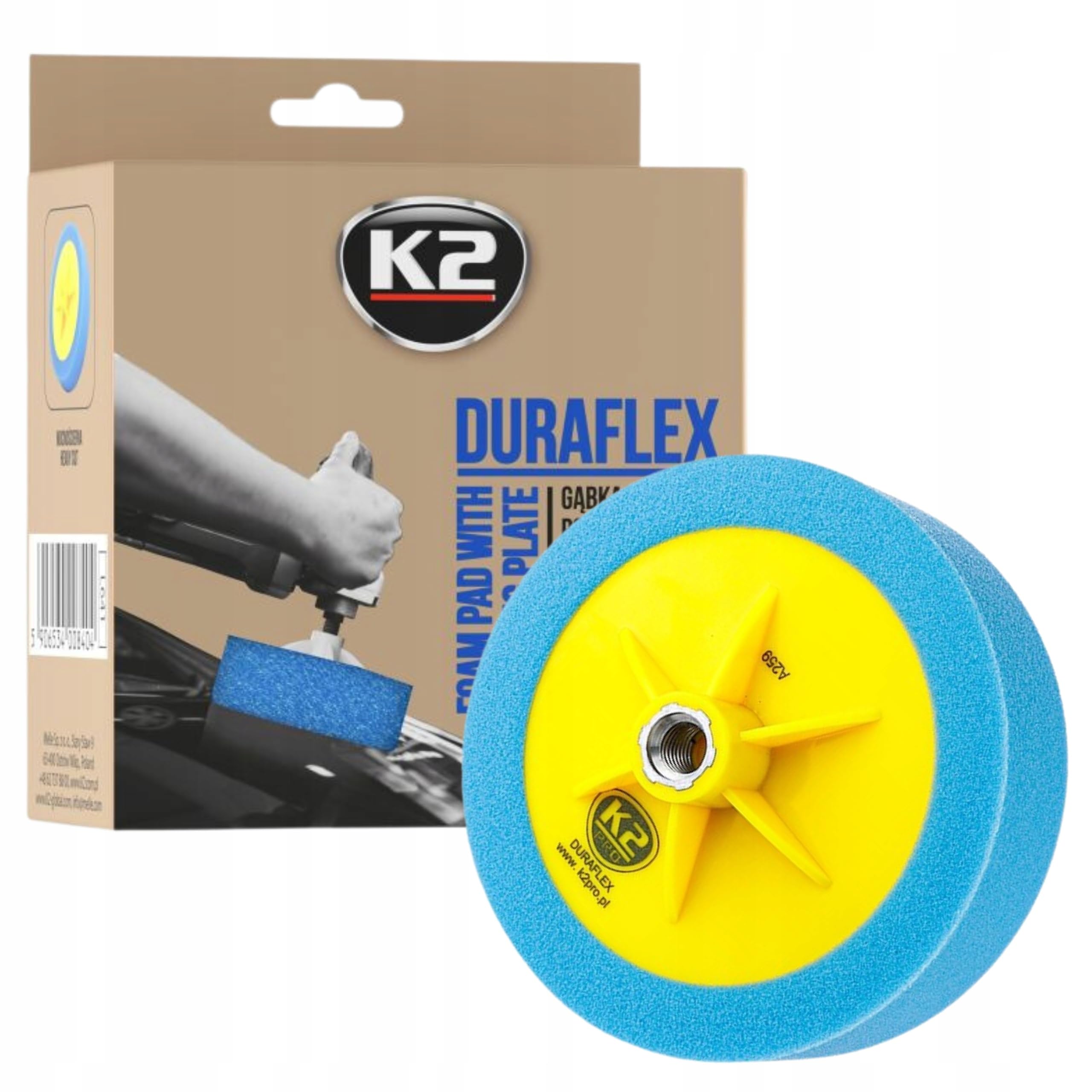 2x ✅Fits K2 KOSMETYKI CHEMIA L641 DURAFLEX - BLUE POLISHING SPONGE M ⭐UK Seller⭐