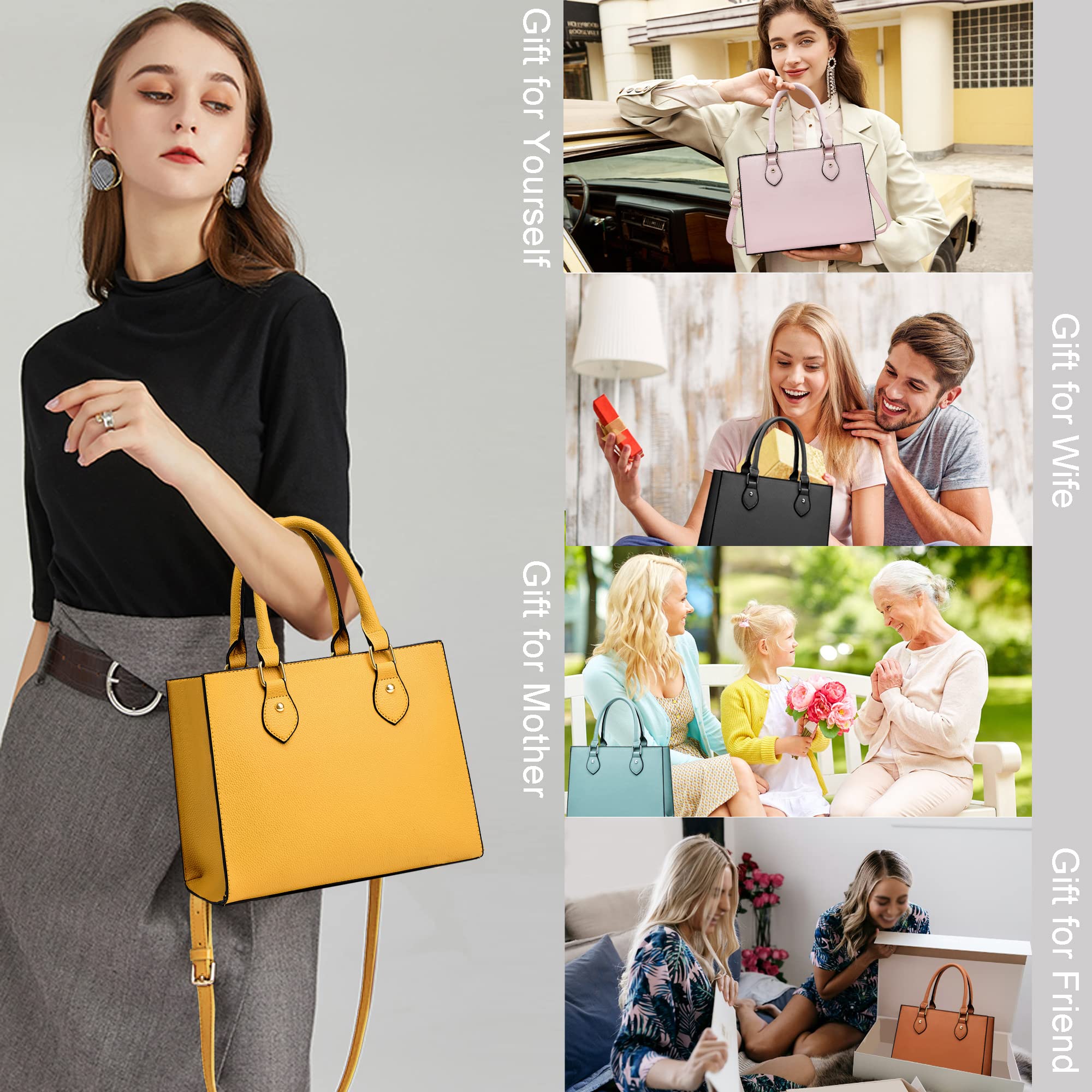 Chicarousal - Bolsos bandolera y bolsos de mano para mujer, de piel sintética, bolsos tote, de asa superior, tipo satchel y de hombro