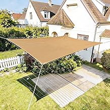 HAIKUS Sun Shade Sail Rectangular 4 x 6 m, Shade Sail 6 x 4 m HDPE, Breathable, Resistant, 98% UV Protection for Outdoor, Garden, Terraces (Sand)