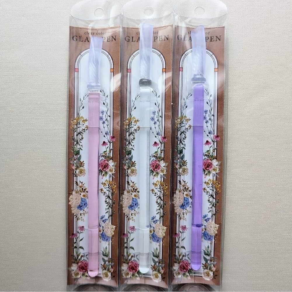 【ガラスペンセット】ガラスペン　インク　レスト ガラスペン インク＆ペンレストセット イエロー