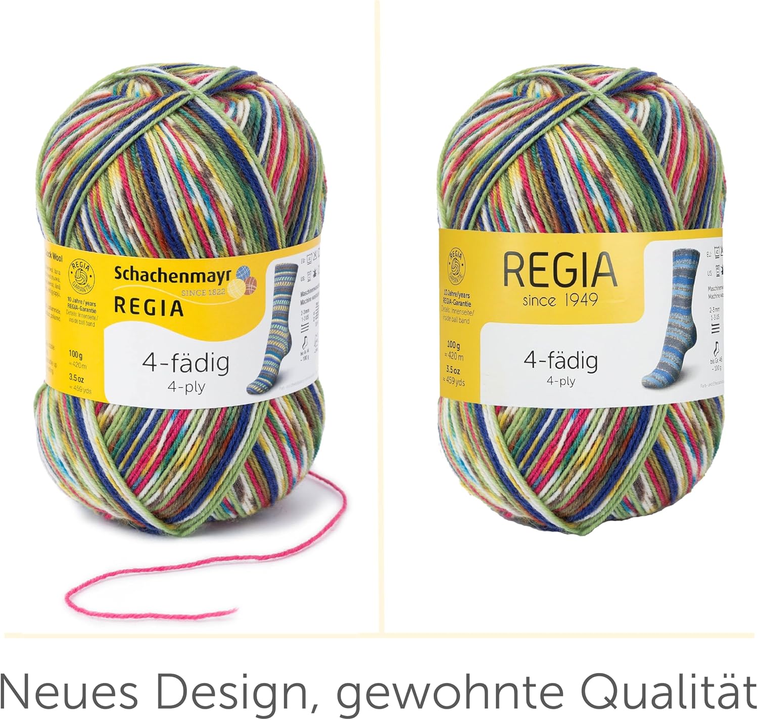 Regia 100 gr Sock Wool 4-ply Mix -it Tropical Color Col. 938