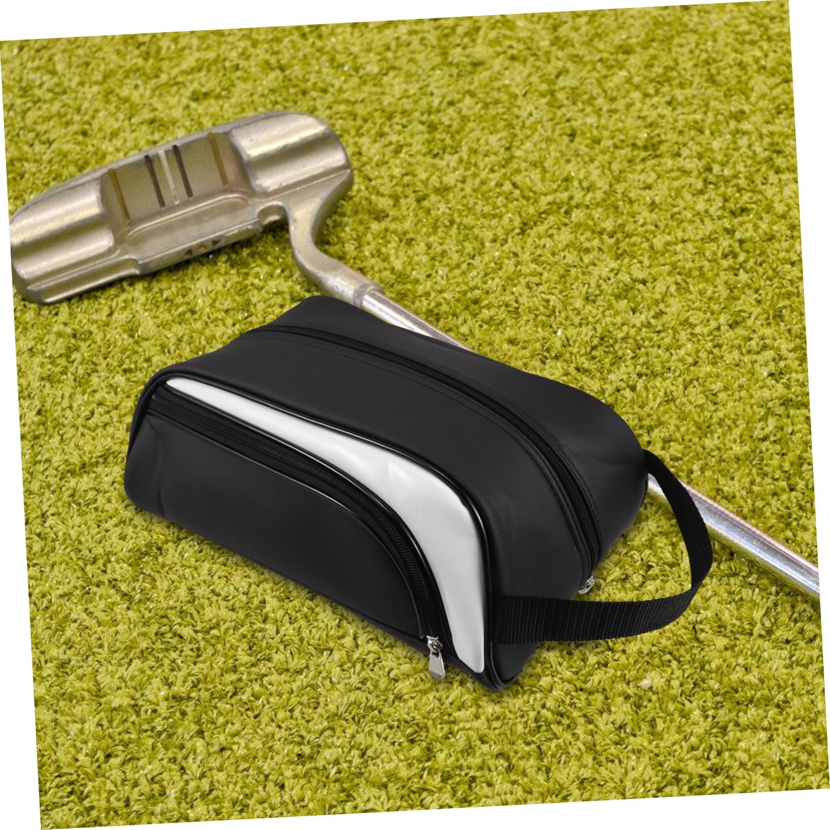 Pu Schuhbeutel für Sneaker und Golfschuhe, Staubdicht, Weiß