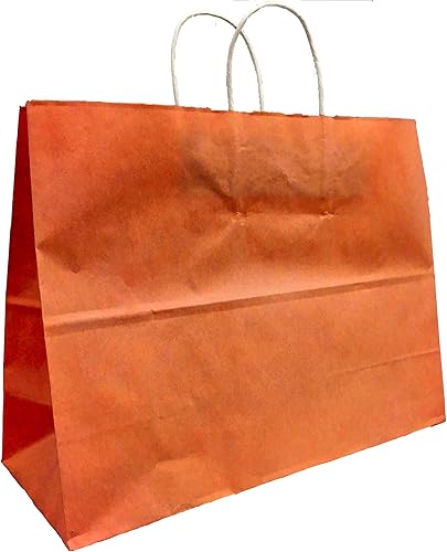 Miniatura 4 de Bolsas de color marrón chocolate, bolsas de papel kraft extra grandes, bolsas de compras (tamaño de la boga 16 pulgadas de ancho x 12 pulgadas de