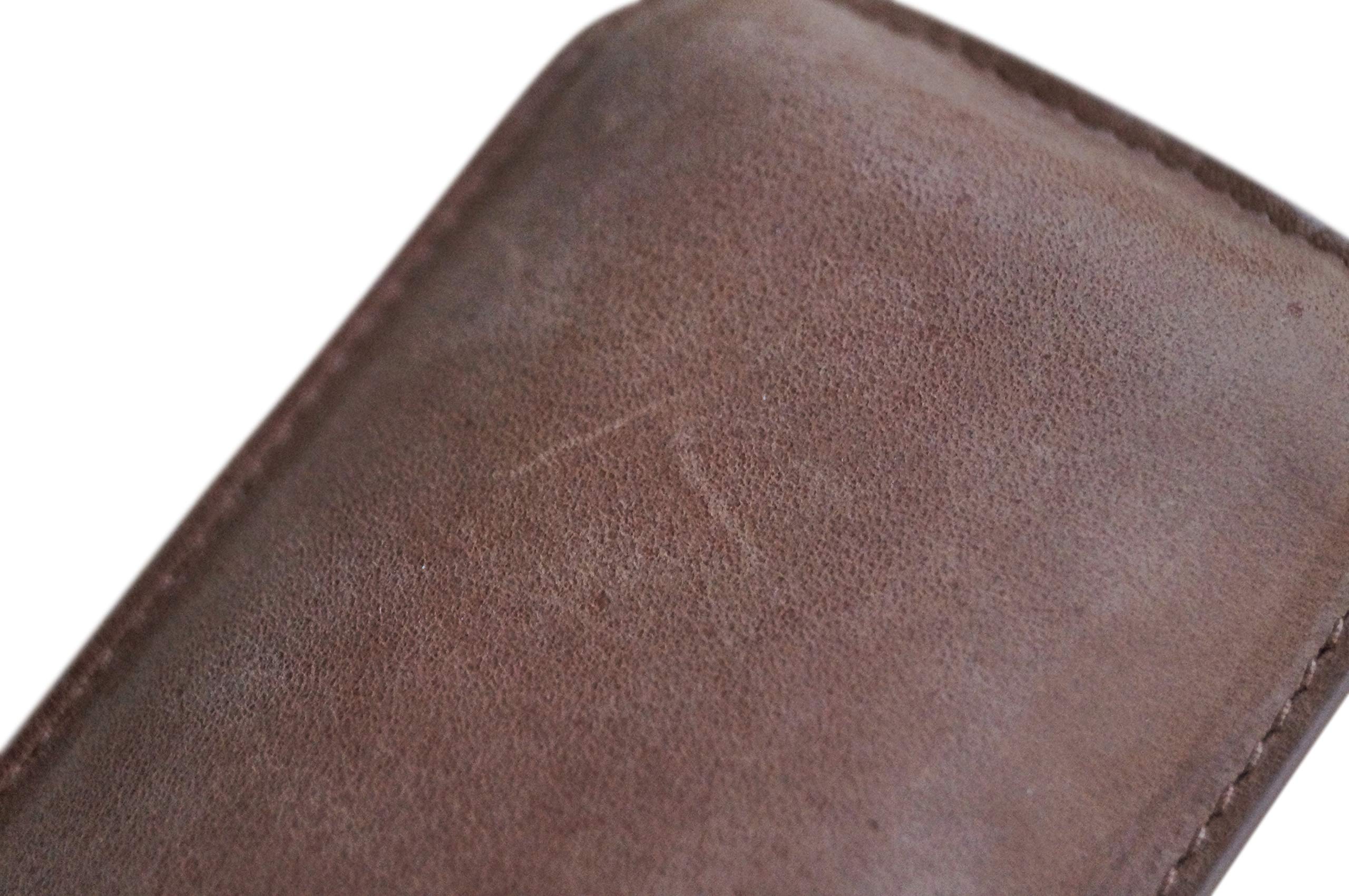 GERMANUS Etui na cygara ze skóry, brązowe, dzika skóra bydlęca