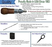 Vista 5 de Herramienta de reparación de puntada Punzón de costura para casas de rebote, inflables, cuero, tela gruesa, zapatos, bolsos, cinturón, kit