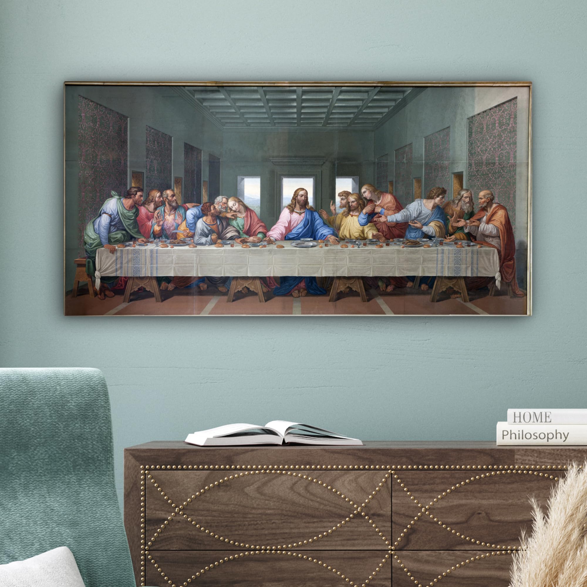 MuchoWow© Leinwand Bilder, Einzigartige Wanddeko mit Rahmen, Das letzte