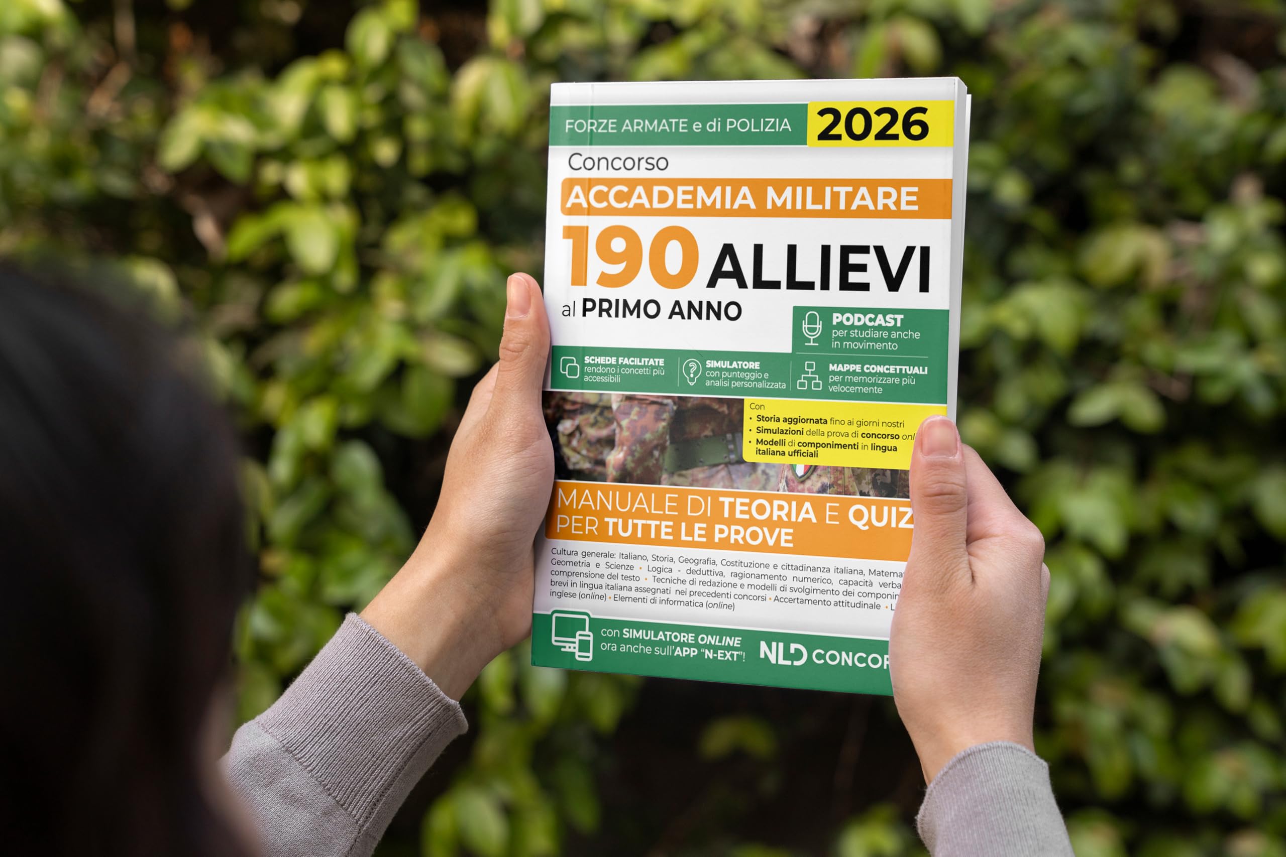 Concorso Accademia Militare 190 allievi al primo anno. Manuale di teoria e quiz per tutte le prove 2026. Con espansione online