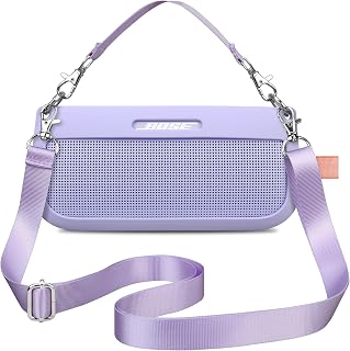 La Funda de Silicona bovke es Compatible con el Altavoz portátil Bluetooth de Bose soundlink Flexible, Adecuada para la Funda Protectora de Silicona Suave de Bose soundlink Flexible, Morado