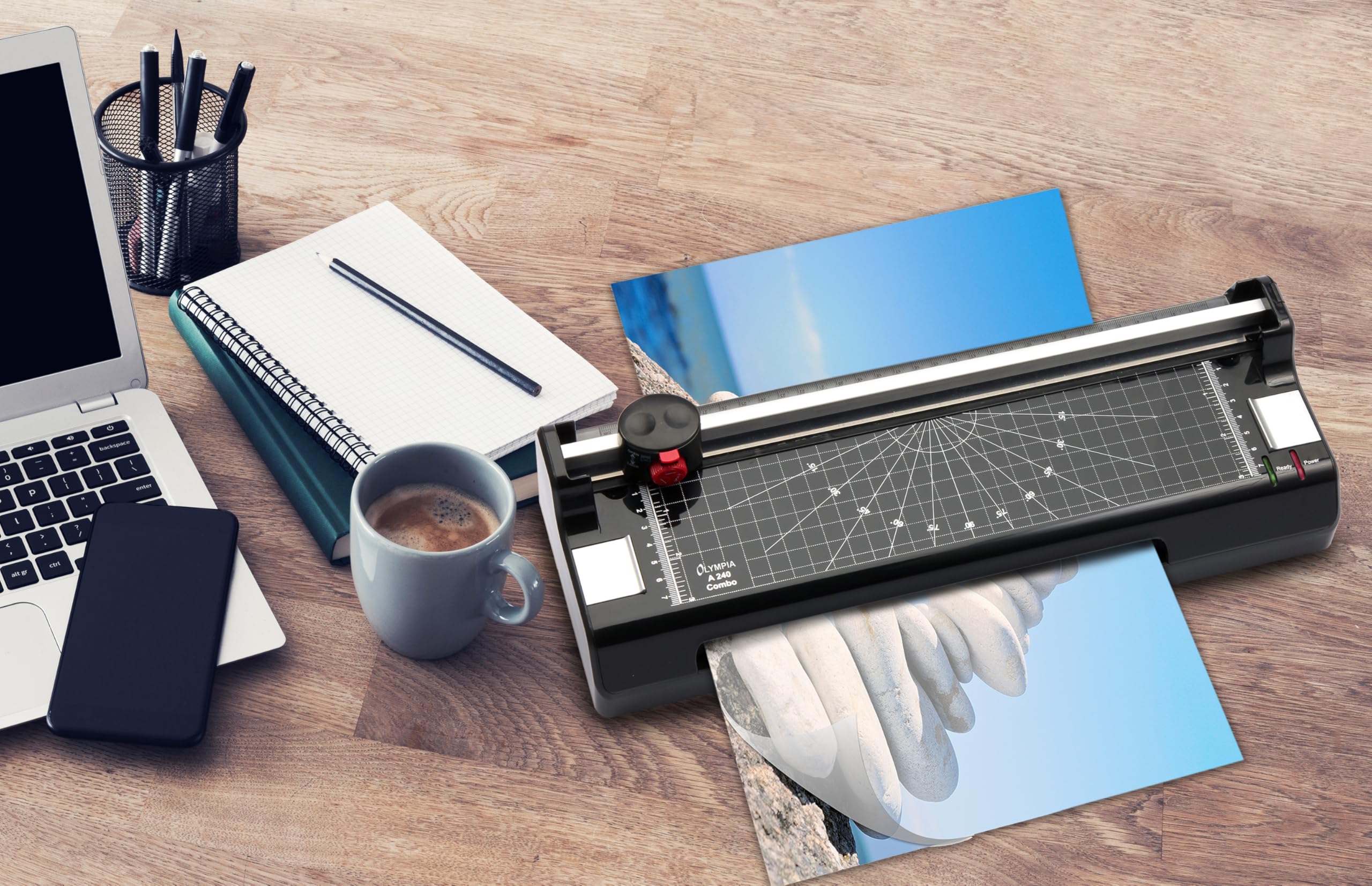 Olympia A 240 Combo Laminator, Czarny, 37 x 12.8 x 9.5 cm