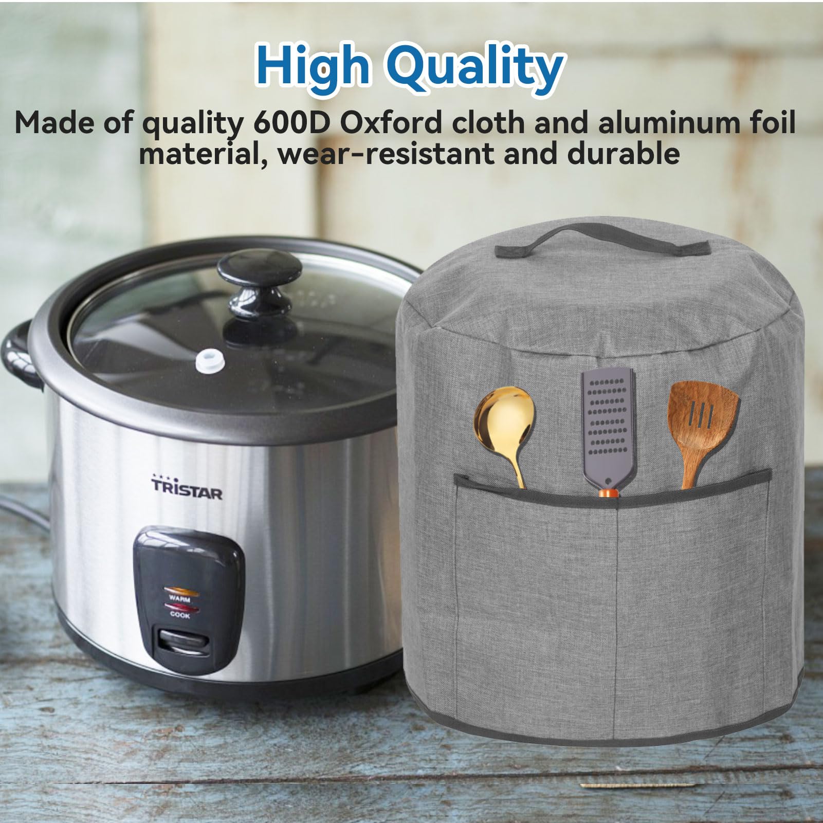 Airfryer stofkap - Zakgreep Ronde Stofkap - Opvouwbare Airfryer stofkap - Zakgreep Ronde Stofkap - Opvouwbare