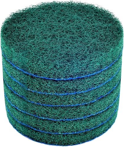 Miniatura 3 de Kichwit Paquete de 6 almohadillas de repuesto, súper abrasivas, verde (5 pulgadas)