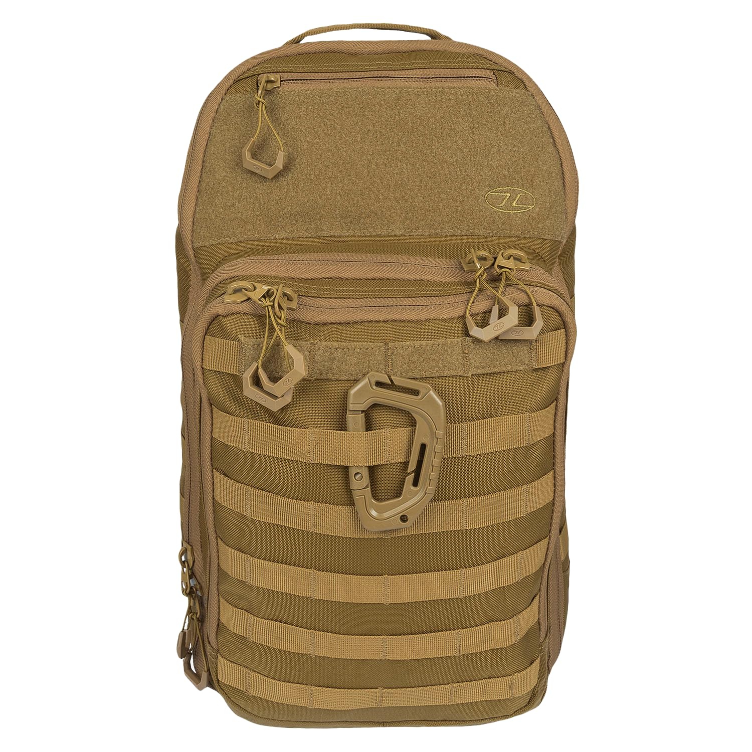 HARRIER Full Clamshell Tactical Backpack 25L/35L/45L - MOLLE Webbing, Airmesh Padded Back System, Hydration/Laptop Compatible, Heavy Duty 1000D Polyester for Military Outdoor EDC (Coyote Tan, 25L)